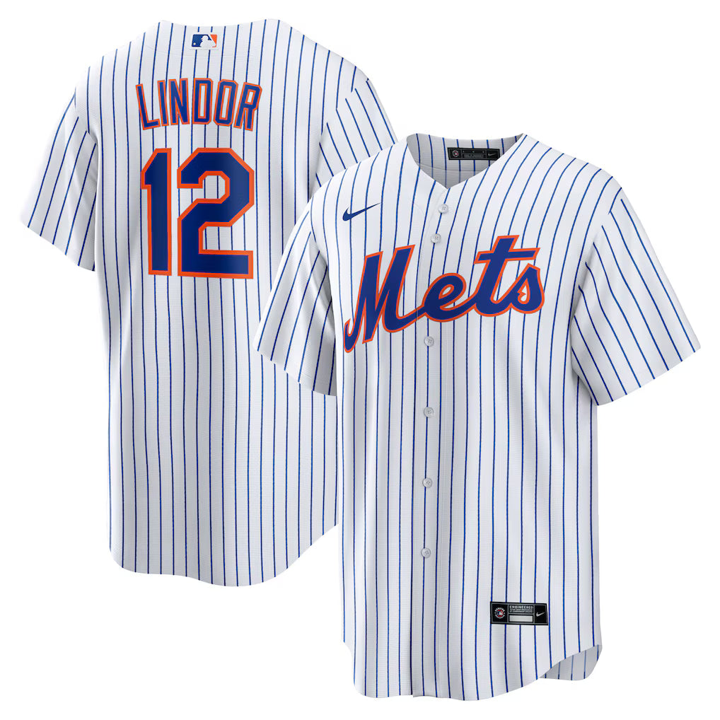 New York Mets MLB Francisco Lindor Nike Home Replica Player Jersey – White – (USA Stock)