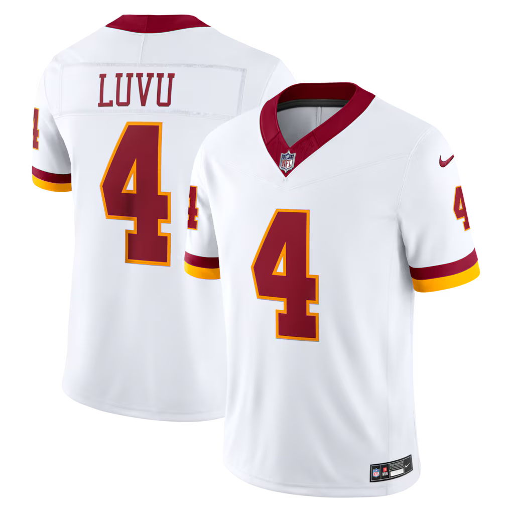 Washington Commanders NFL Frankie Luvu Nike Super Bowl Era Vapor F.U.S.E. Sewn Down Limited Jersey – White (USA Stock) - UKASSNI