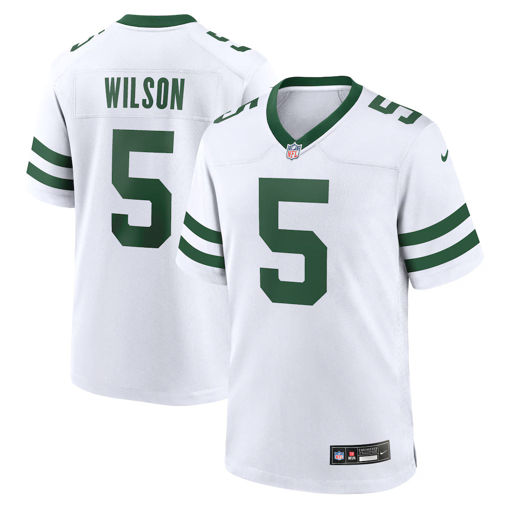 New York Jets NFL Garrett Wilson Nike Game Jersey – Legacy White (USA Stock) - UKASSNI
