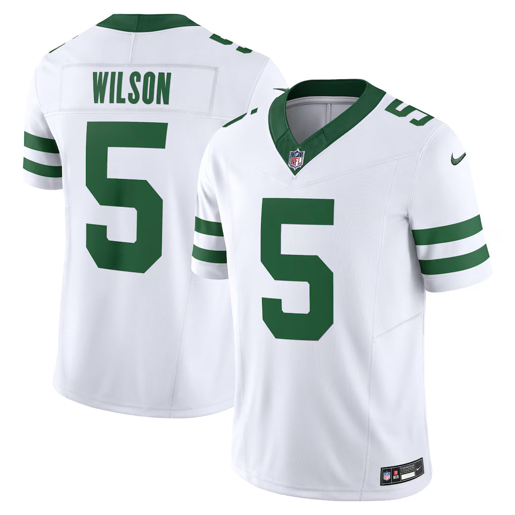 New York Jets NFL Garrett Wilson Nike Vapor F.U.S.E. Limited Jersey – Legacy White (USA Stock) - UKASSNI