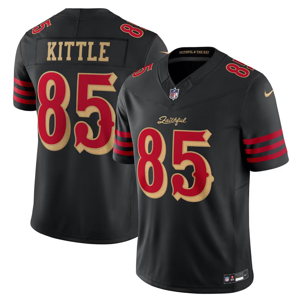 San Francisco 49ers George Kittle Jersey – NFL Nike 2025 Rivalries Collection Stitched Limited – Black (USA Sourced)
