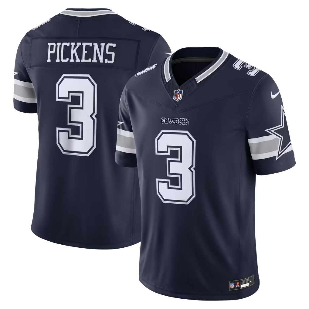 Dallas Cowboys George Pickens Jersey – NFL Nike Team Vapor F.U.S.E. Stitched Limited – Navy (USA Sourced)