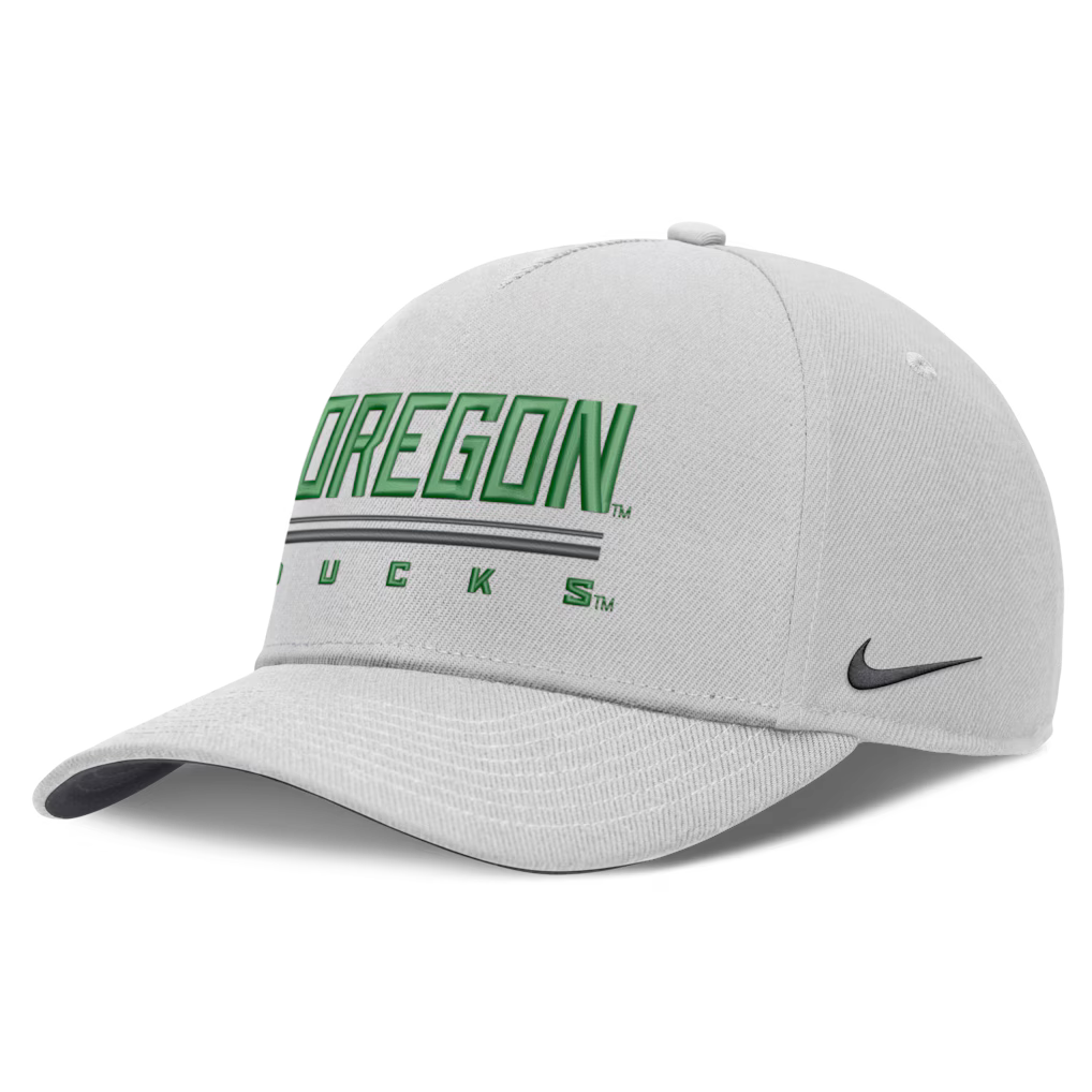 Oregon Ducks Nike 2026 Sideline Dri-FIT Rise Adjustable Hat - NCAA – Gray (USA Sourced)