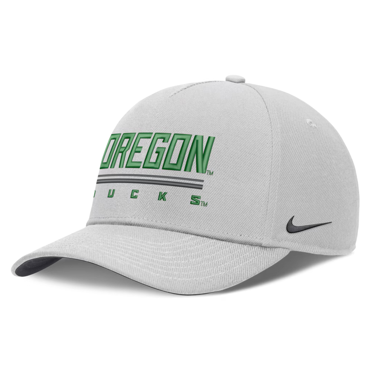 Oregon Ducks Nike 2026 Sideline Dri-FIT Rise Adjustable Hat - NCAA – Gray (USA Sourced)
