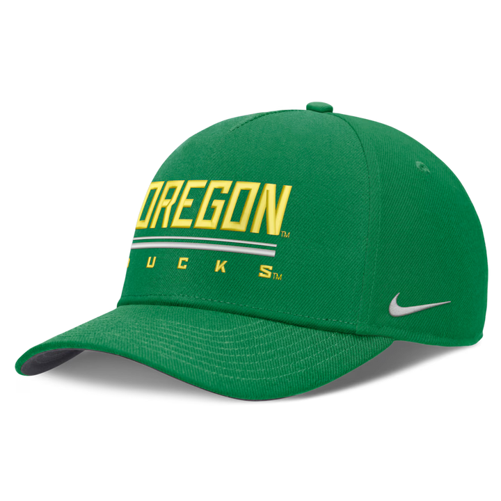Oregon Ducks Nike 2026 Sideline Dri-FIT Rise Adjustable Hat - NCAA – Green (USA Sourced)