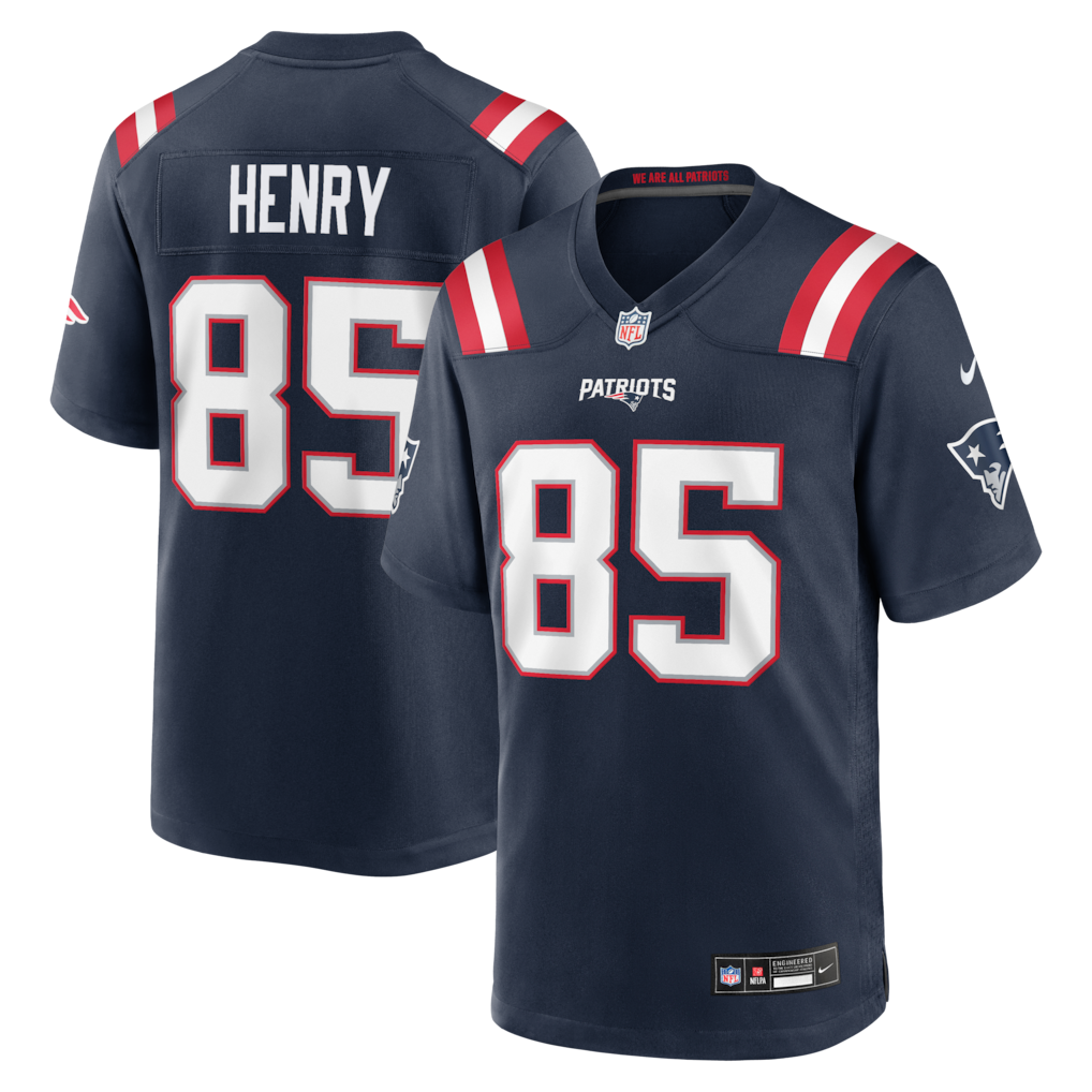 New England Patriots NFL Hunter Henry Nike Team Game Jersey – Navy (USA Stock)