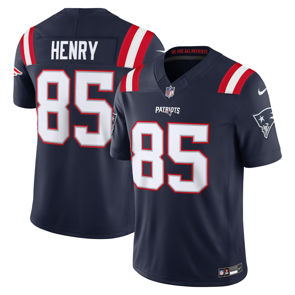 New England Patriots Hunter Henry Jersey - NFL Nike Vapor F.U.S.E. Stitched Limited – Navy (USA Sourced)