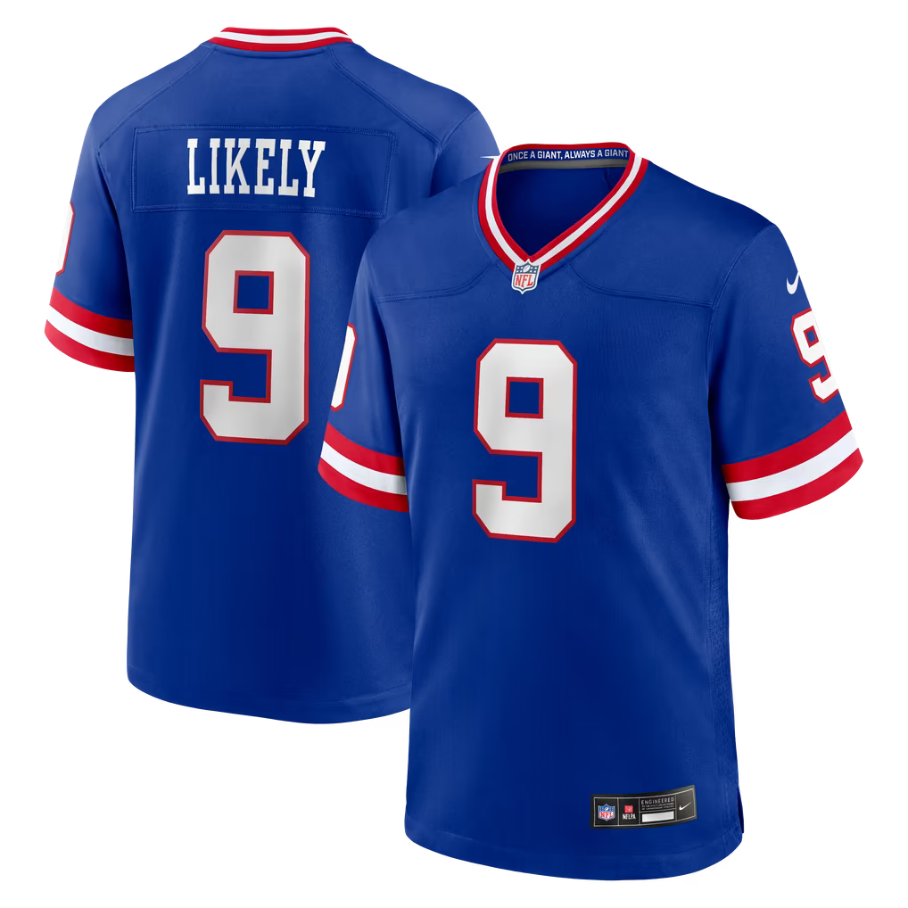 New York Giants Isaiah Likely Jersey – NFL Nike Alternate Legacy Game – 2 Colours (USA Sourced)
