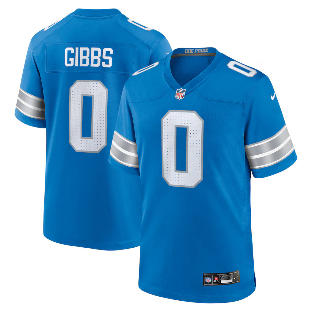 Detroit Lions NFL Jahmyr Gibbs Nike Game Player Jersey - Blue (USA Stock) - UKASSNI