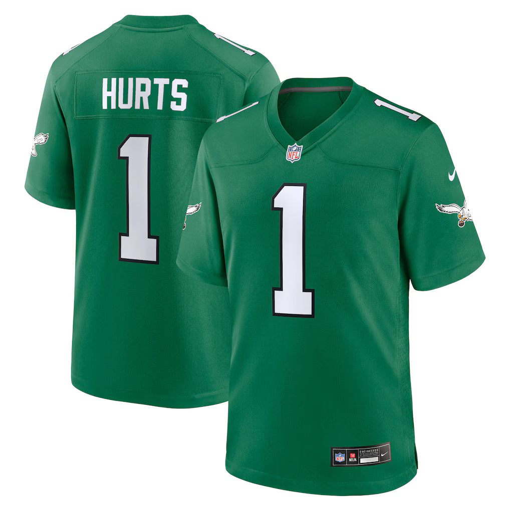 Philadelphia Eagles NFL Jalen Hurts Nike Alternate Game Player Jersey – Kelly Green (USA Stock) - UKASSNI