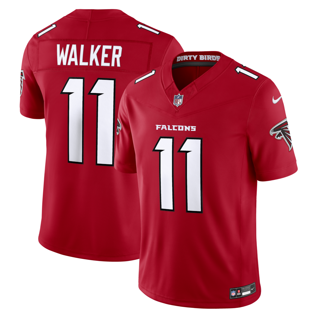 Atlanta Falcons NFL Jalon Walker Nike Vapor F.U.S.E. Sewn Down Limited Jersey – Red (USA Stock) - UKASSNI