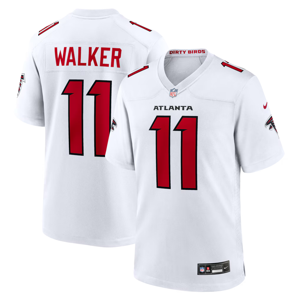 Atlanta Falcons NFL Jalon Walker Nike Game Jersey – White (USA Stock) - UKASSNI