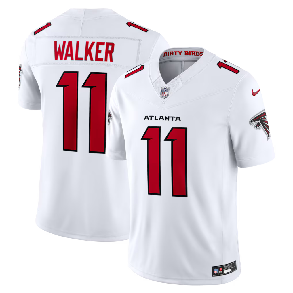 Atlanta Falcons NFL Jalon Walker Nike Vapor F.U.S.E. Sewn Down Limited Jersey – White (USA Stock) - UKASSNI