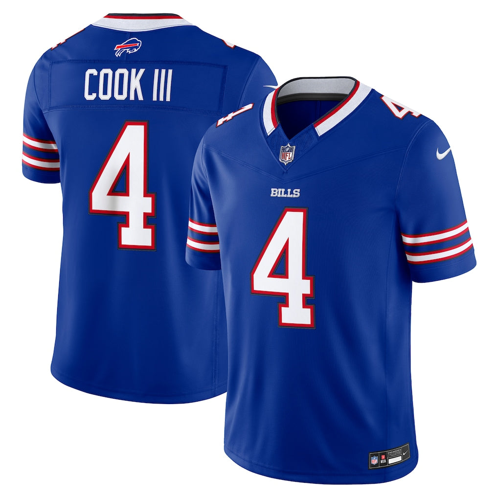 Buffalo Bills James Cook III Jersey - NFL Nike Vapor F.U.S.E. Stitched Limited – Royal (USA Sourced)