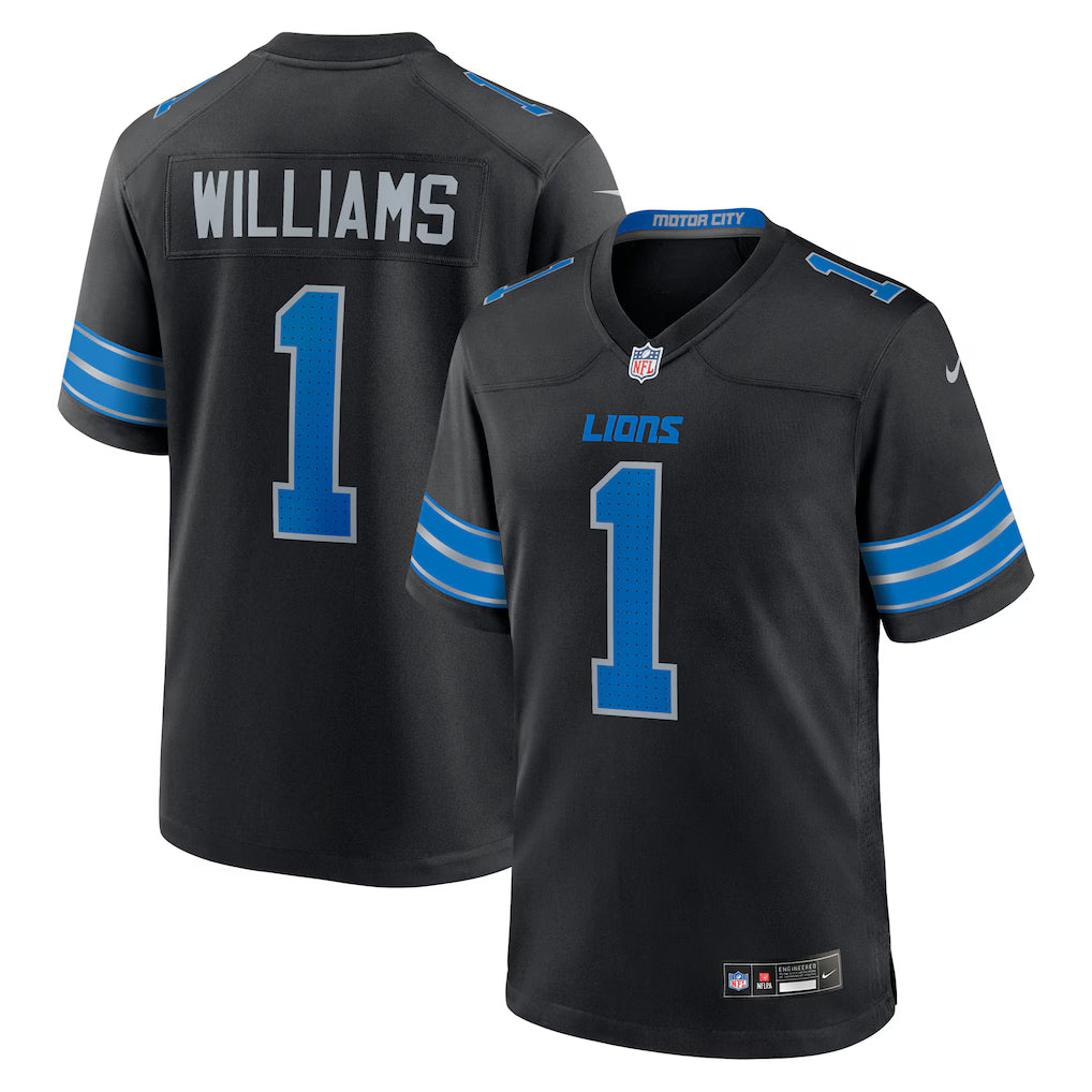 Detroit Lions NFL Jameson Williams Nike Alternate Game Player Jersey - Black (USA Stock) - UKASSNI
