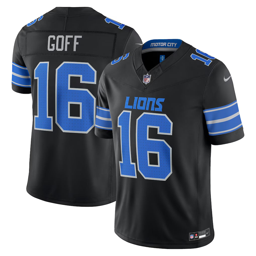 Detroit Lions Jared Goff Jersey – NFL Nike Alternate Vapor F.U.S.E. Stitched Limited – 2 Colours (USA Sourced)