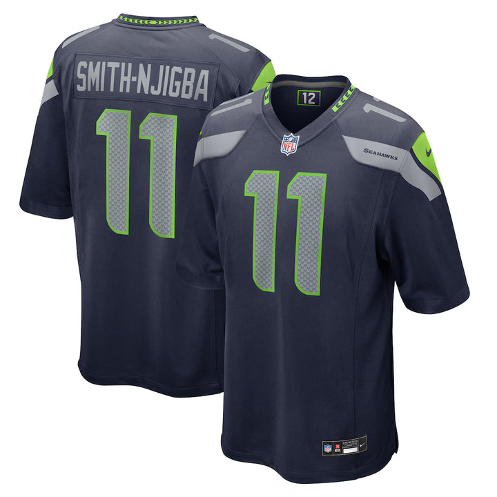Seattle Seahawks NFL Jaxon Smith-Njigba Nike Player Game Jersey – College Navy (UK Stock)