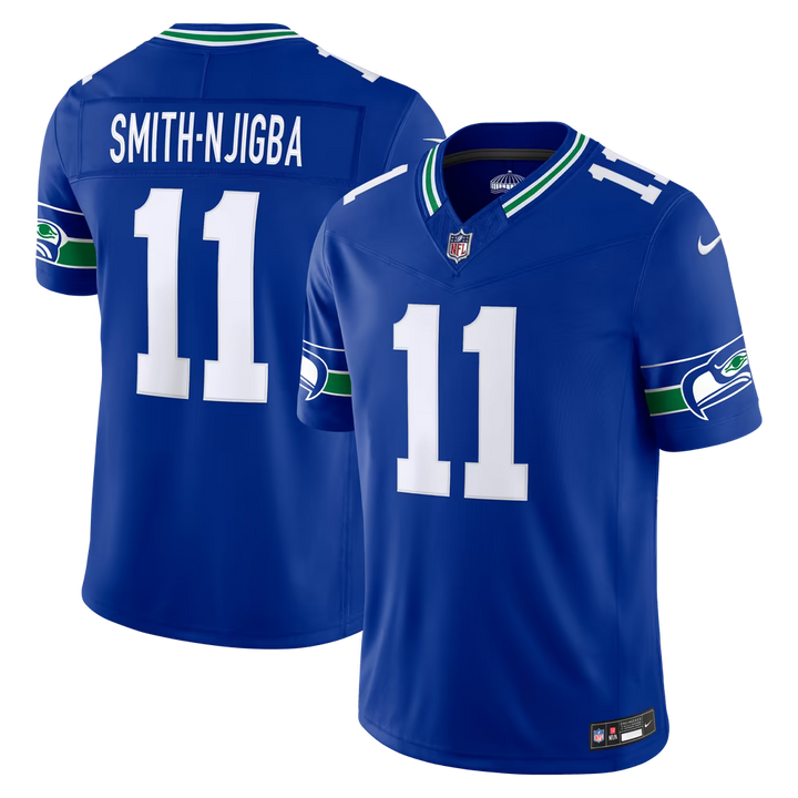 Seattle Seahawks Jaxon Smith-Njigba Jersey – NFL Nike Vapor F.U.S.E. Stitched Limited – 3 Colours (USA Sourced)