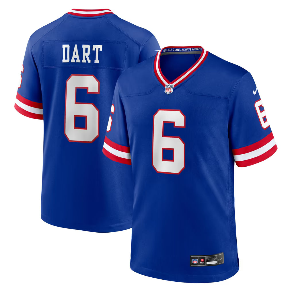 New York Giants Jaxson Dart Jersey – NFL Nike Alternate 2 Classic Game – Royal (USA Sourced)
