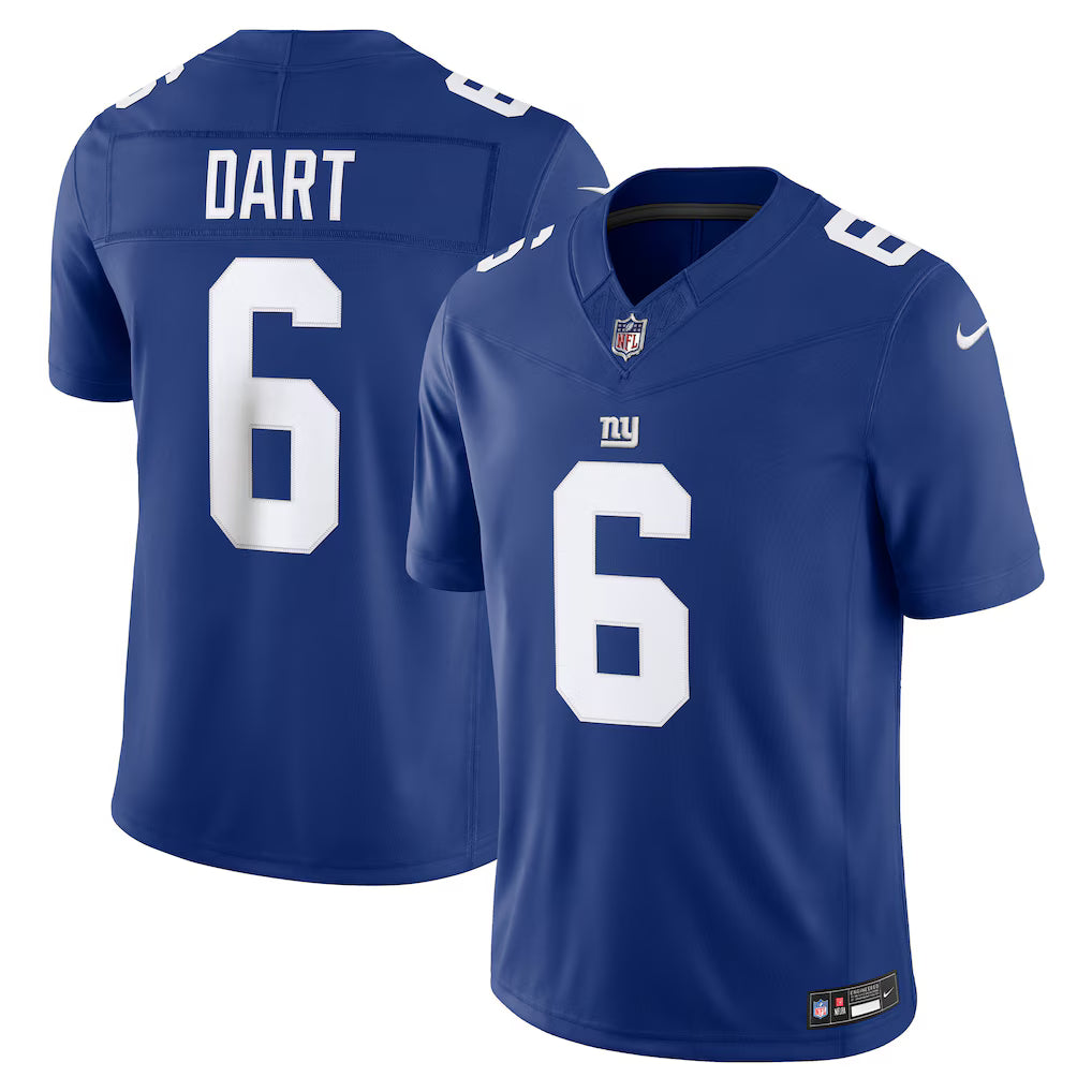 New York Giants Jaxson Dart Jersey - NFL Nike Vapor F.U.S.E. Stitched Limited – Royal (USA Sourced)