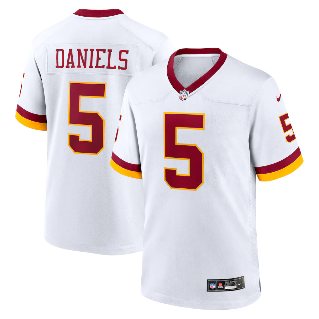 Washington Commanders NFL Jayden Daniels Nike Game Super Bowl Era Jersey – White (USA Stock) - UKASSNI