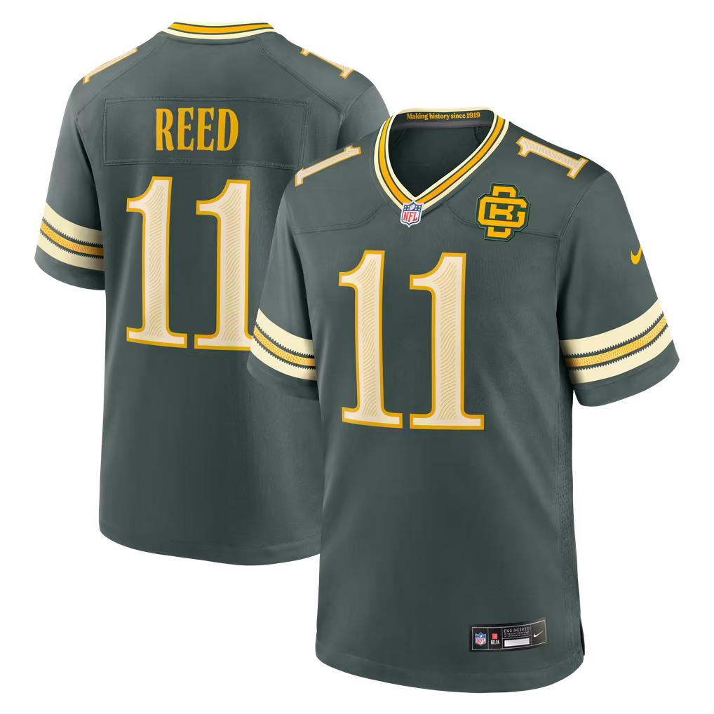 Green Bay Packers Jayden Reed Jersey – NFL Nike 2026 Rivalries Collection Game – Green (USA Sourced)