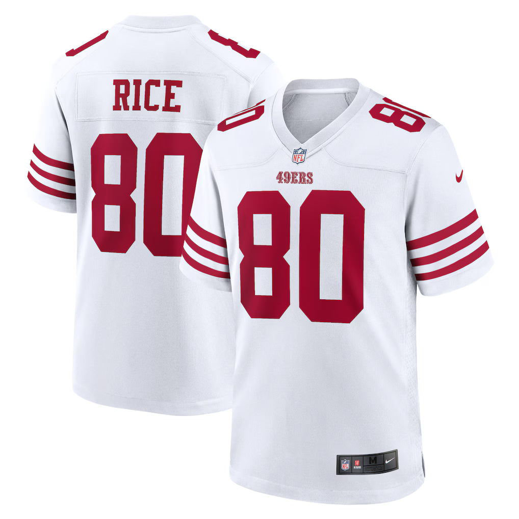 San Francisco 49ers NFL Jerry Rice Nike Retired Player Game Jersey - White (USA Stock) - UKASSNI