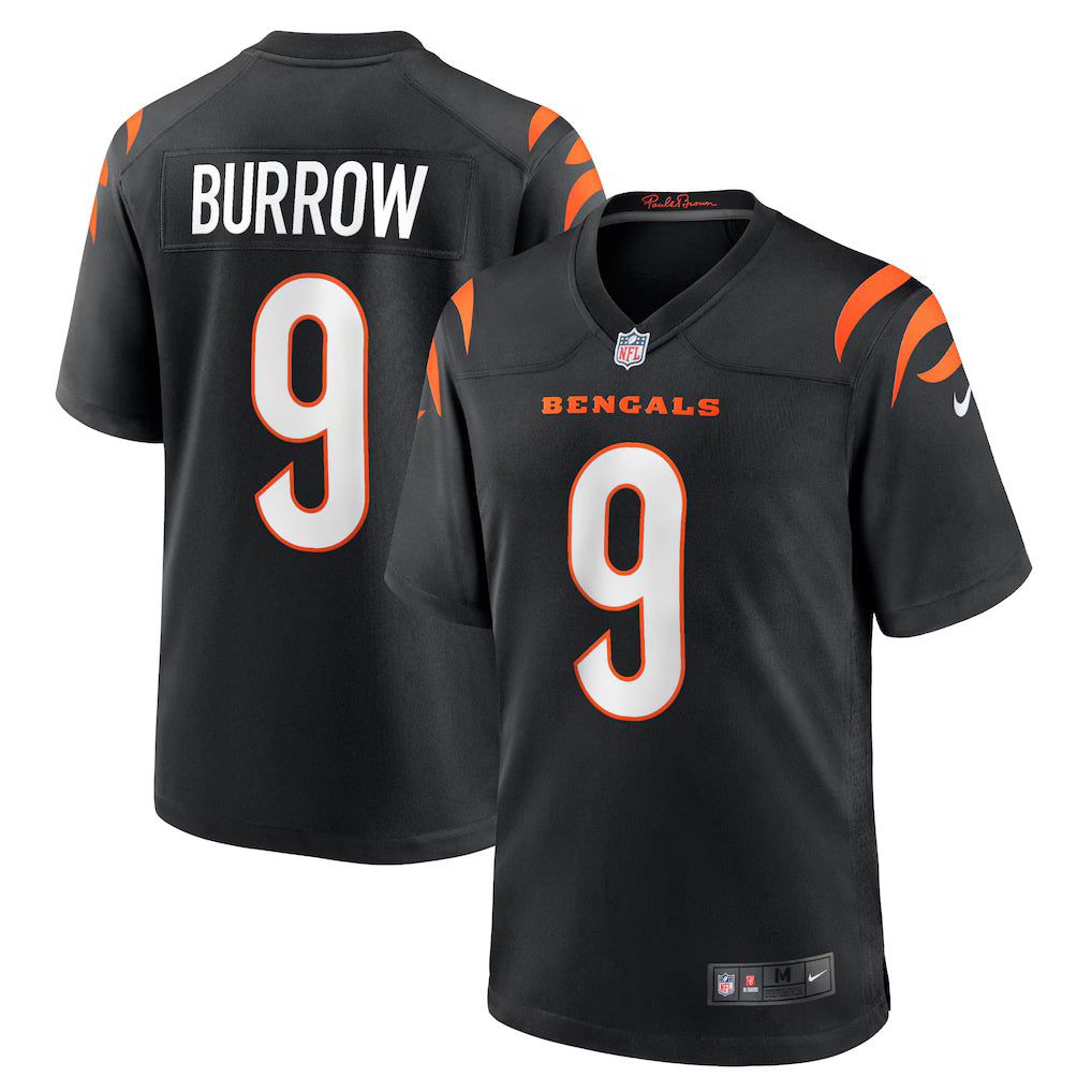 Cincinnati Bengals NFL Joe Burrow Nike Player Game Jersey - Black – (USA Stock) - UKASSNI