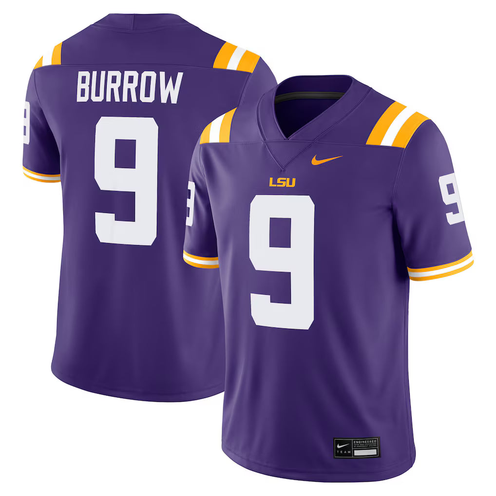 LSU Tigers NCAA Joe Burrow Nike Alumni Game Jersey – Purple (USA Stock) - UKASSNI