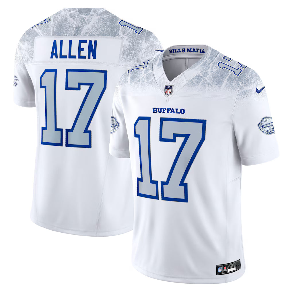Buffalo Bills Josh Allen Jersey - NFL Nike 2025 Rivalries Limited – White – Small (UK Ready)