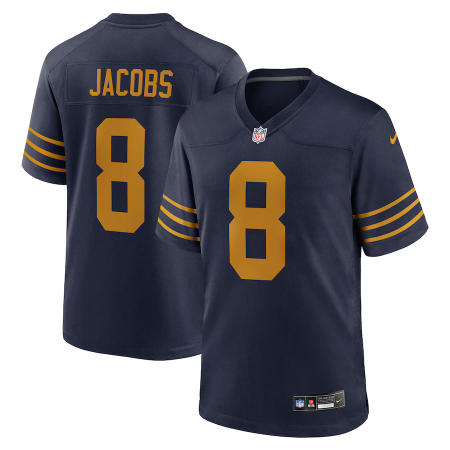 Green Bay Packers NFL Josh Jacobs Nike The 1923 Classic Game Jersey – Navy (USA Stock) - UKASSNI