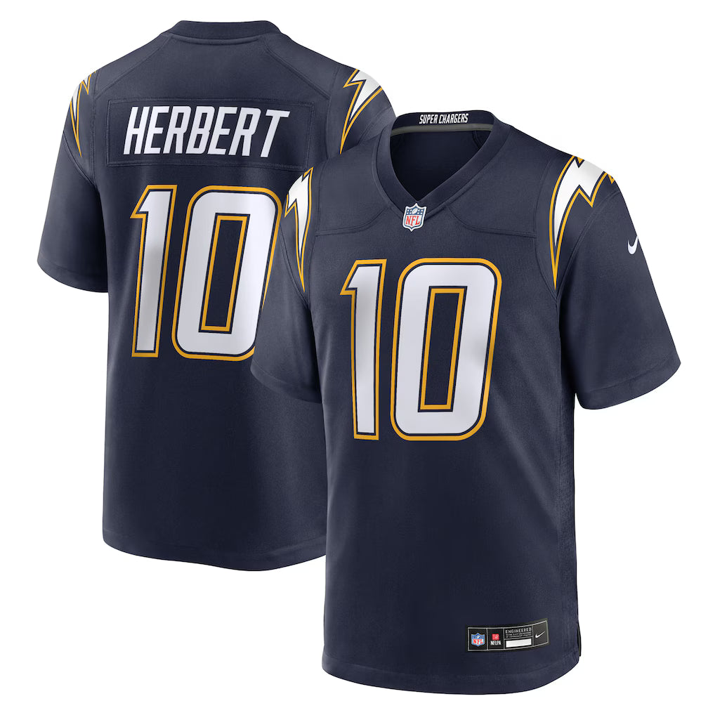 Los Angeles Chargers NFL Justin Herbert Nike Alternate Super Chargers Game Player Jersey – Navy (USA Stock) - UKASSNI