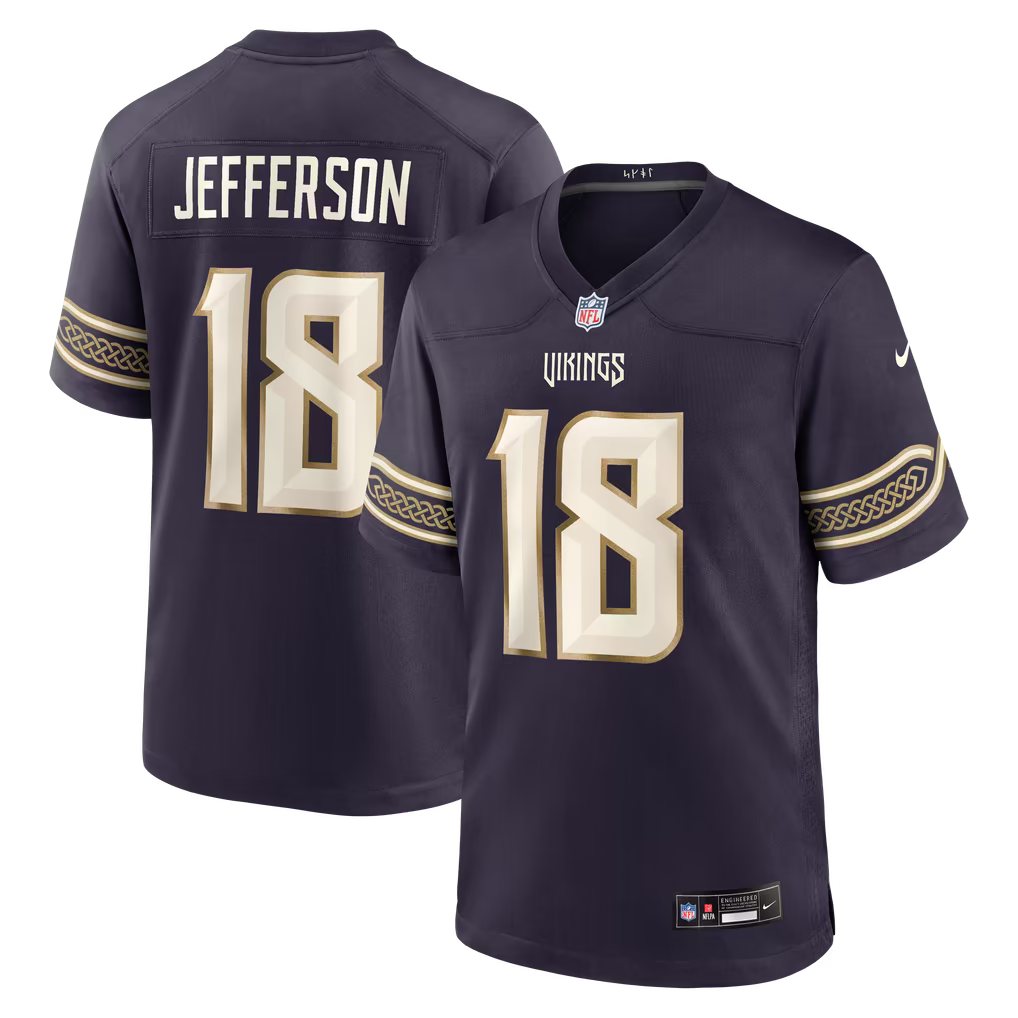 Minnesota Vikings Justin Jefferson Jersey – NFL Nike 2026 Rivalries Collection Game – Purple (USA Sourced)