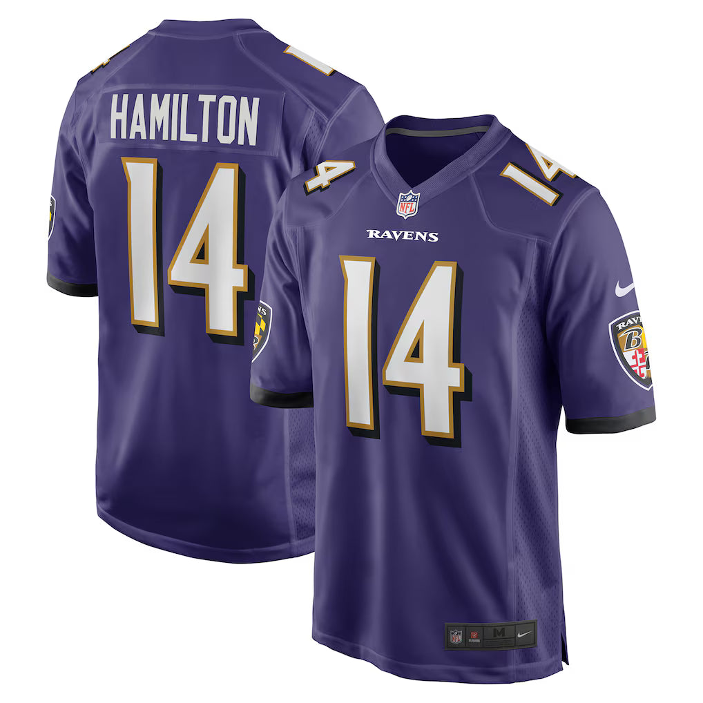Baltimore Ravens NFL Kyle Hamilton Nike Player Game Jersey – Purple (USA Stock) - UKASSNI