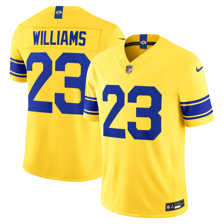 Los Angeles Rams Kyren Williams Jersey – NFL Nike Vapor F.U.S.E. Stitched Limited – 3 Colours (USA Sourced)