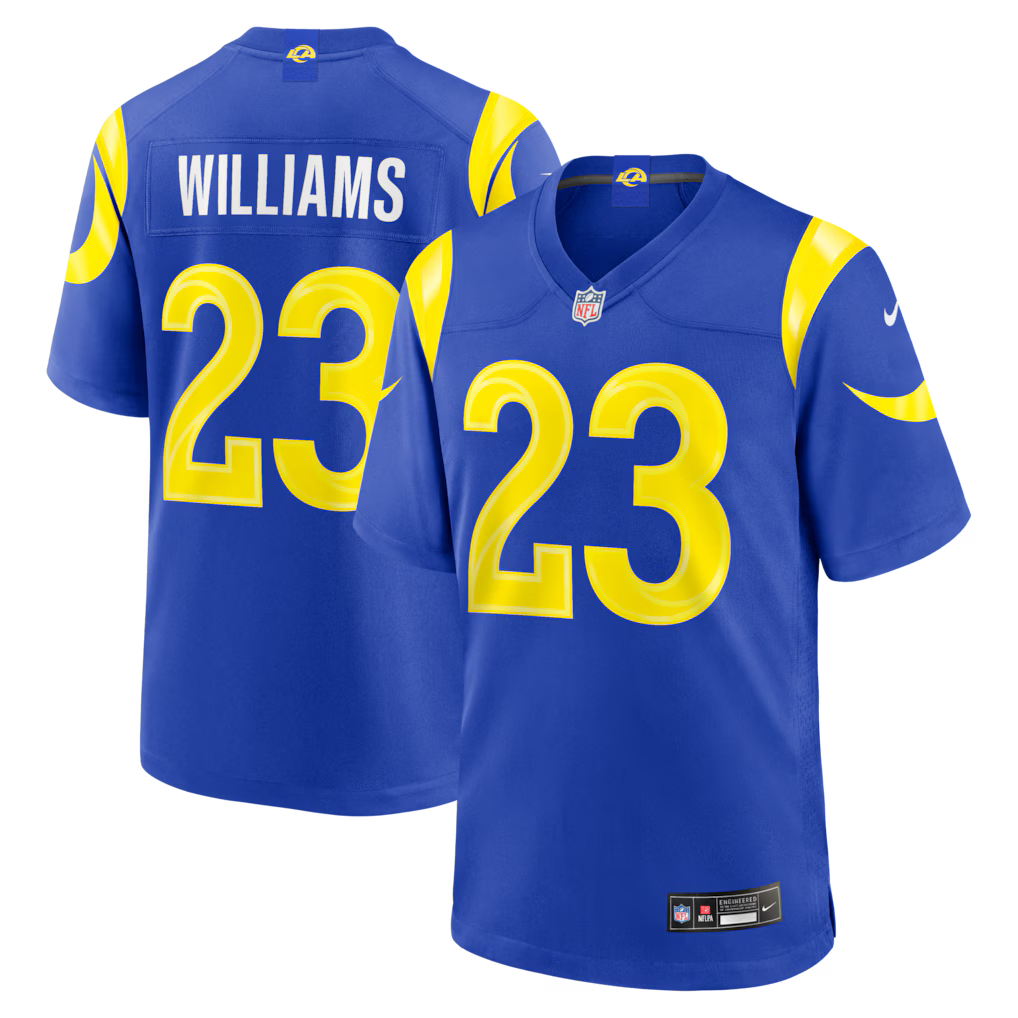 Los Angeles Rams NFL Kyren Williams Nike Team Game Player Jersey – Royal (USA Stock) - UKASSNI
