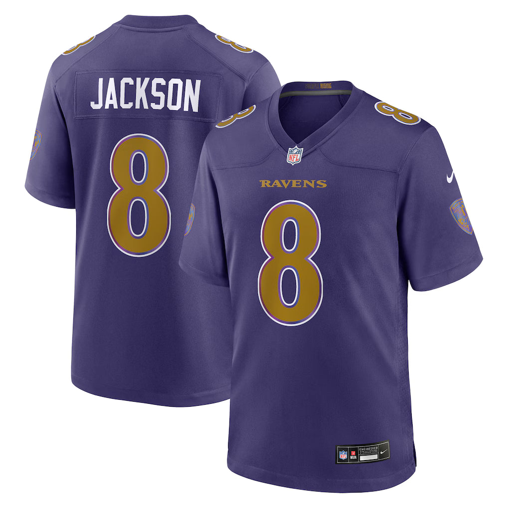Baltimore Ravens NFL Lamar Jackson Nike Alternate Game Jersey - Purple (USA Stock) - UKASSNI
