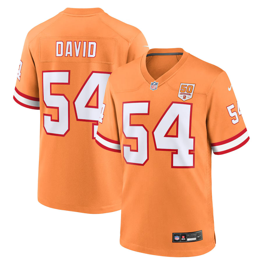 Lavonte David Tampa Bay Buccaneers NFL Nike 50th Season Game Jersey – Creamsicle (USA Stock) - UKASSNI