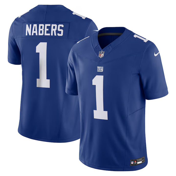 New York Giants NFL Malik Nabers Nike Vapor F.U.S.E. Limited Jersey – Royal (USA Stock) - UKASSNI