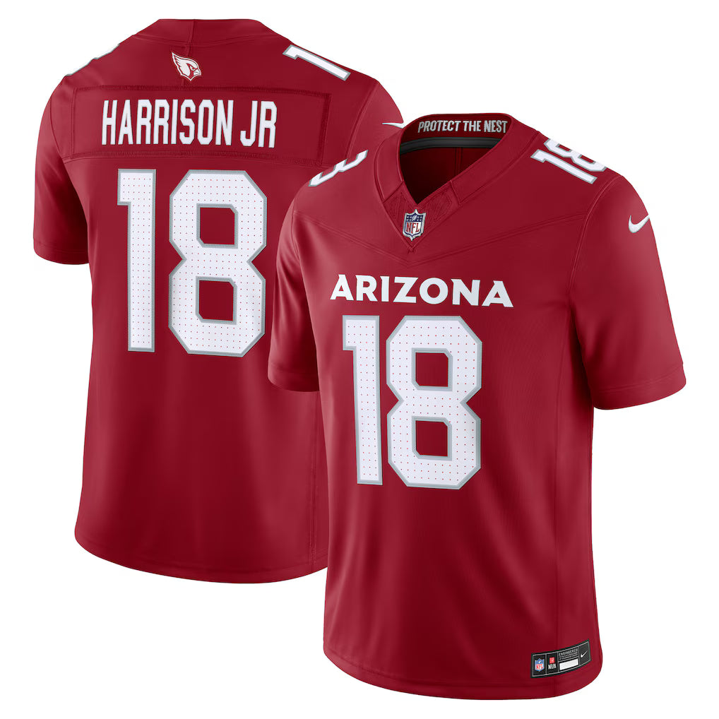 Arizona Cardinals Marvin Harrison Jr. Jersey - NFL Nike Vapor F.U.S.E. Stitched Limited – Cardinal (USA Sourced)
