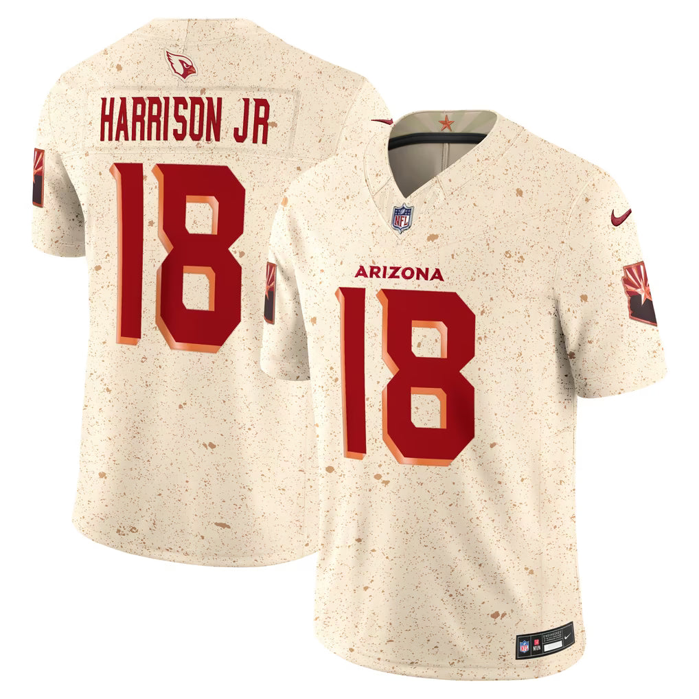 Arizona Cardinals Marvin Harrison Jr Jersey – NFL Nike 2025 Rivalries Collection Stitched Limited – Natural (USA Sourced)