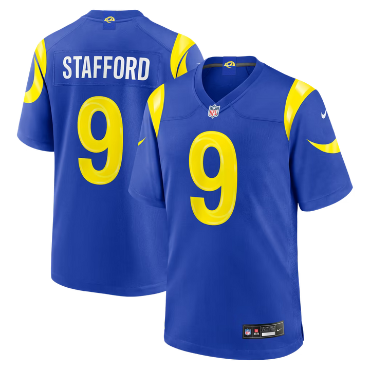 Los Angeles Rams Matthew Stafford Jersey – NFL Nike Game – 2 Colours (USA Sourced)