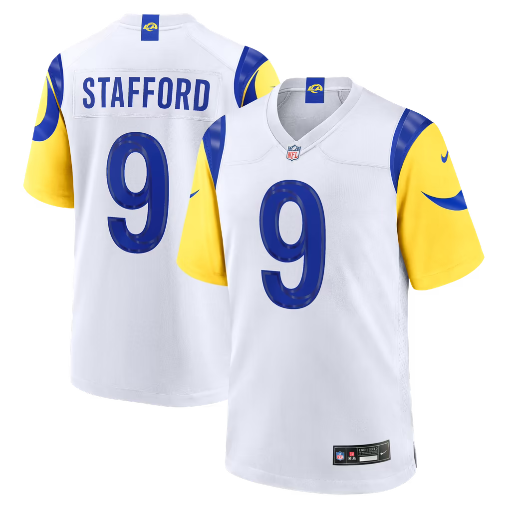 Los Angeles Rams Matthew Stafford Jersey – NFL Nike Game – 2 Colours (USA Sourced)