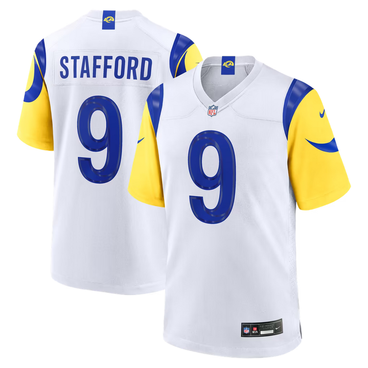Los Angeles Rams Matthew Stafford Jersey – NFL Nike Game – 2 Colours (USA Sourced)