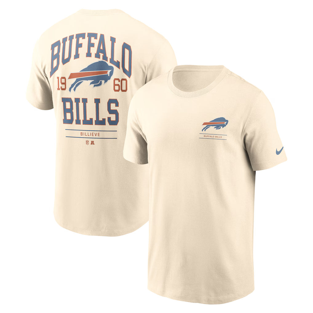 Buffalo Bills Freestyle Essential T-Shirt – NFL Nike – Natural (USA Sourced)