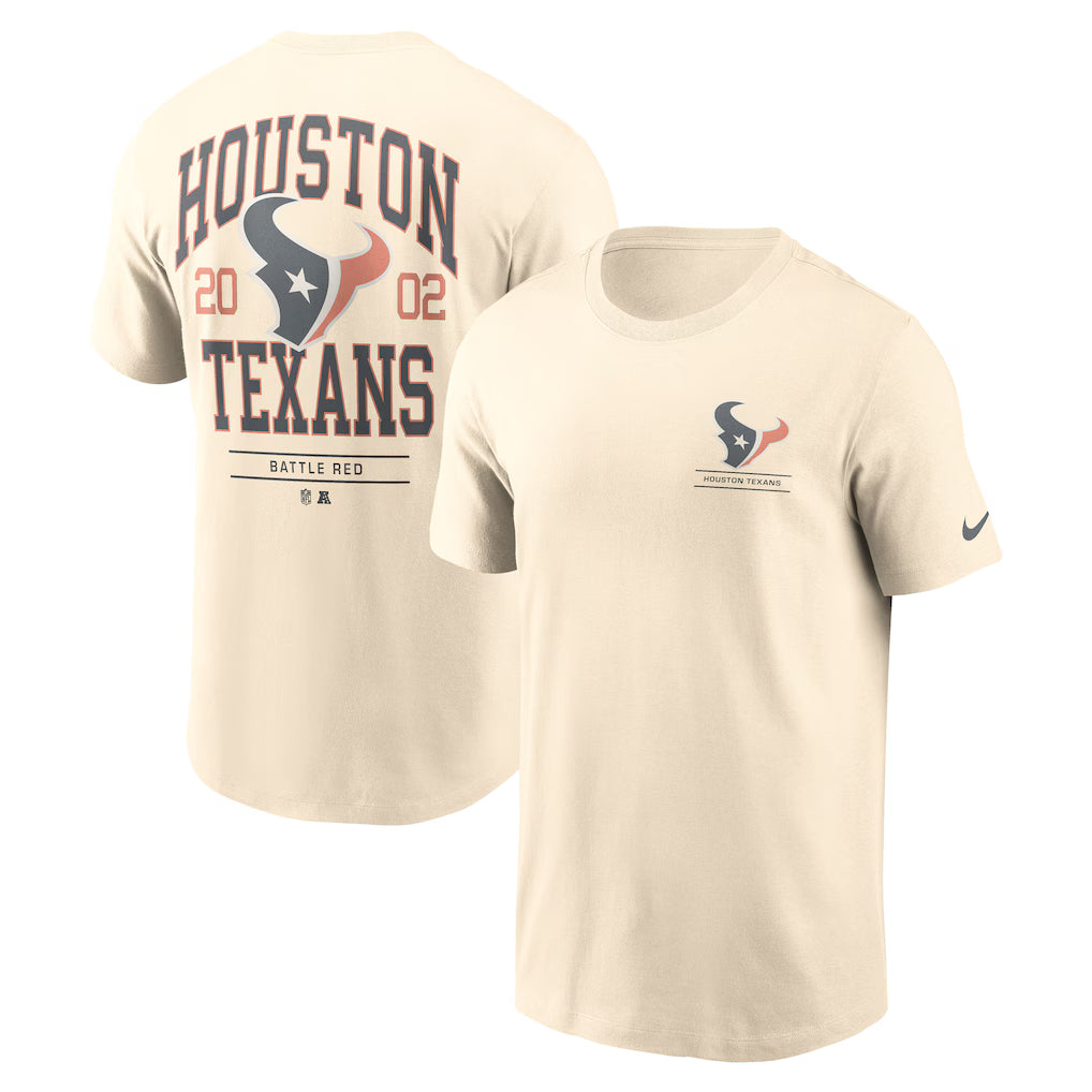 Houston Texans Freestyle Essential T-Shirt – NFL Nike – Natural (USA Sourced)