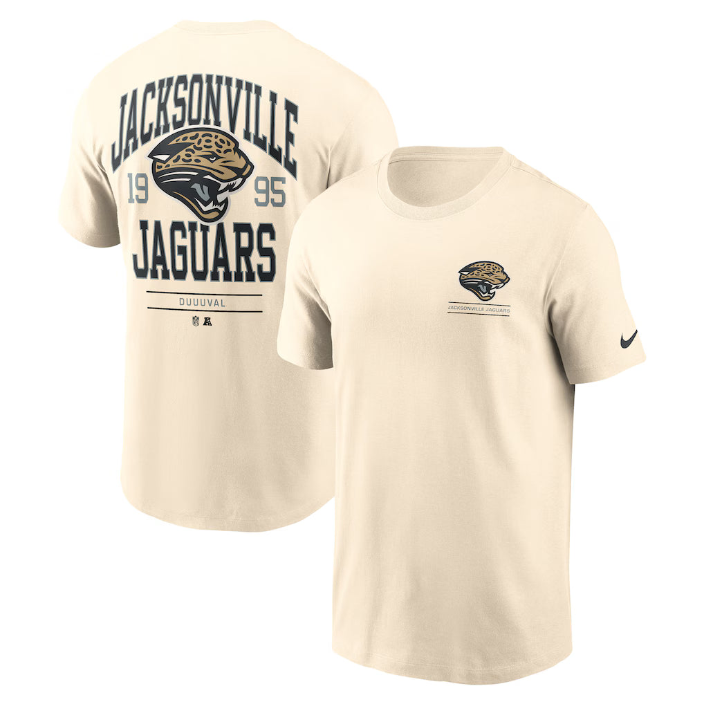 Jacksonville Jaguars Freestyle Essential T-Shirt – NFL Nike – Natural (USA Sourced)