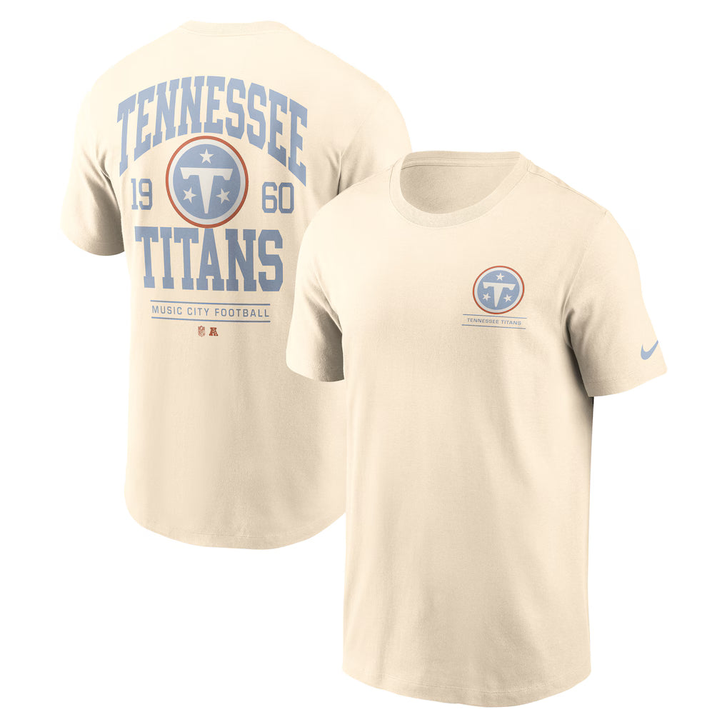 Tennessee Titans Freestyle Essential T-Shirt – NFL Nike – Natural (USA Sourced)