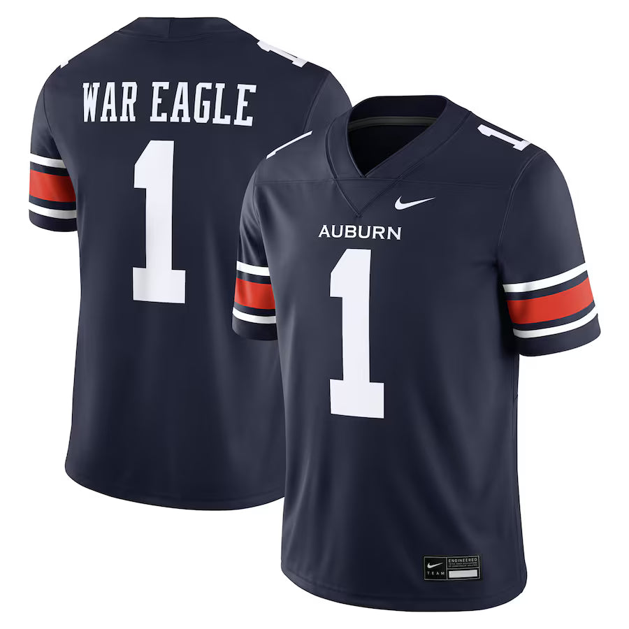 Auburn Tigers NCAA Nike Home Football Game Jersey – Navy (USA Stock) - UKASSNI