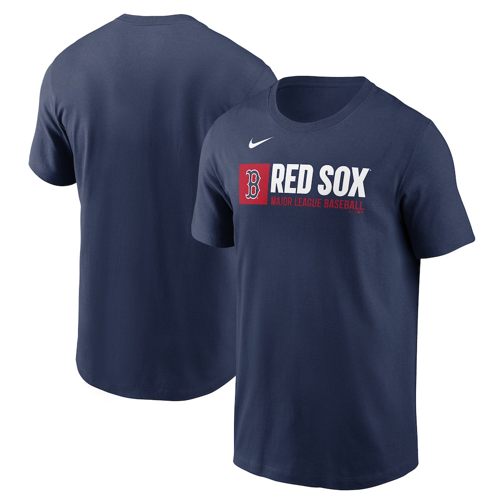 Boston Red Sox MLB Nike Team Block T-Shirt – Navy – XL (UK Stock) - UKASSNI